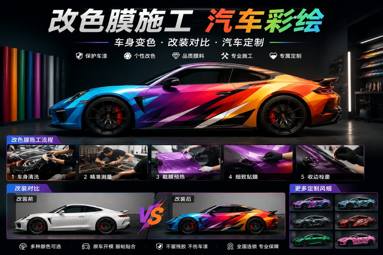 改色膜or汽车彩绘?一篇讲透颜值革命的必备知识