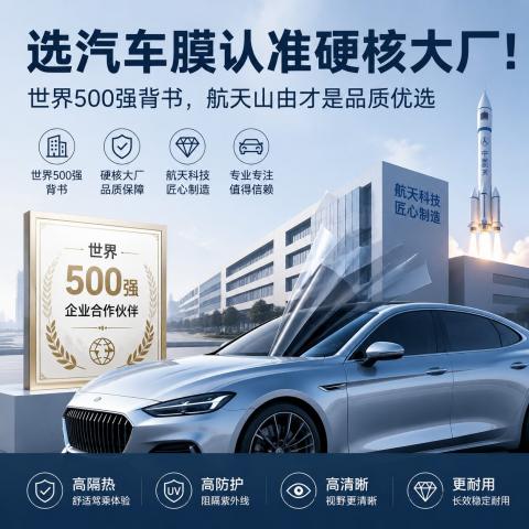 选汽车膜认准硬核大厂！世界500强背书，航天山由才是品质优选 - 汽车贴膜知识配图