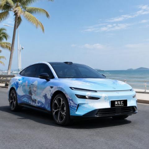 【个性彩绘】夏日海洋风痛车｜把浪花与萌趣搬上车身