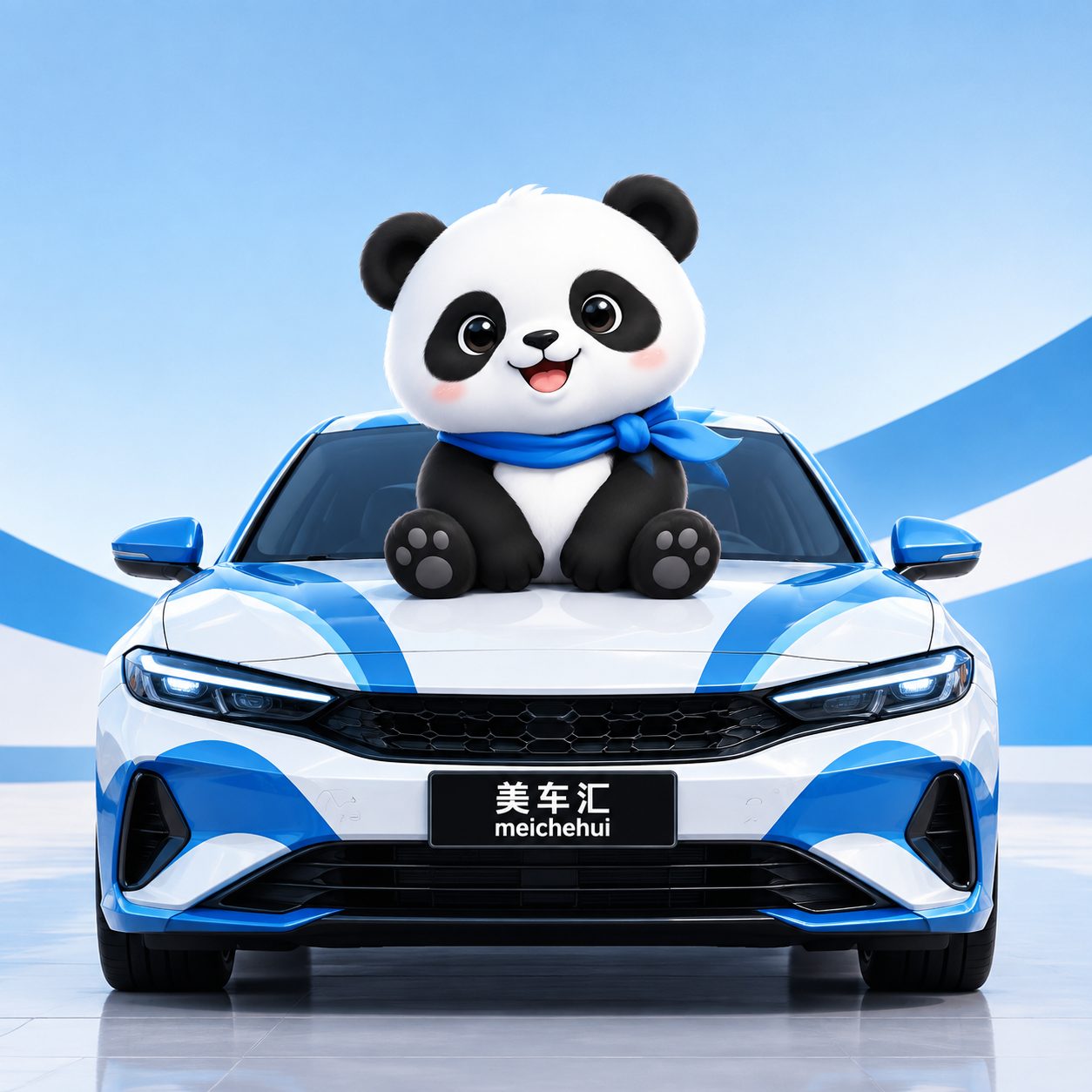 熊猫团团吉祥物风格