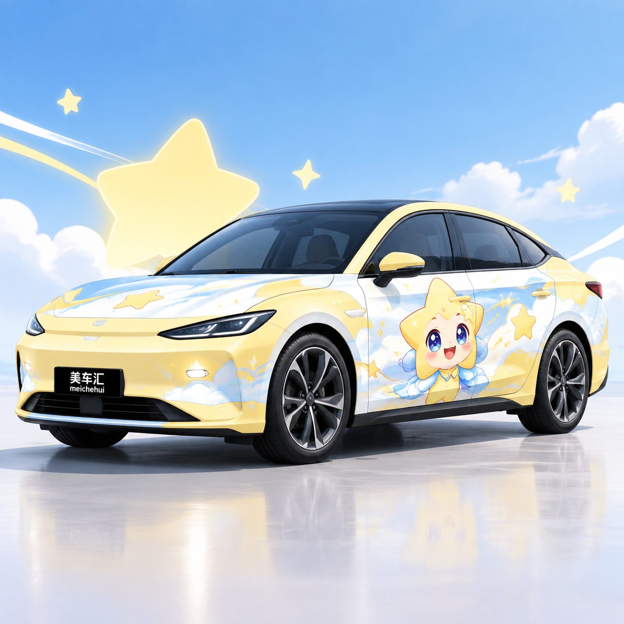 星星精灵闪闪吉祥物风格