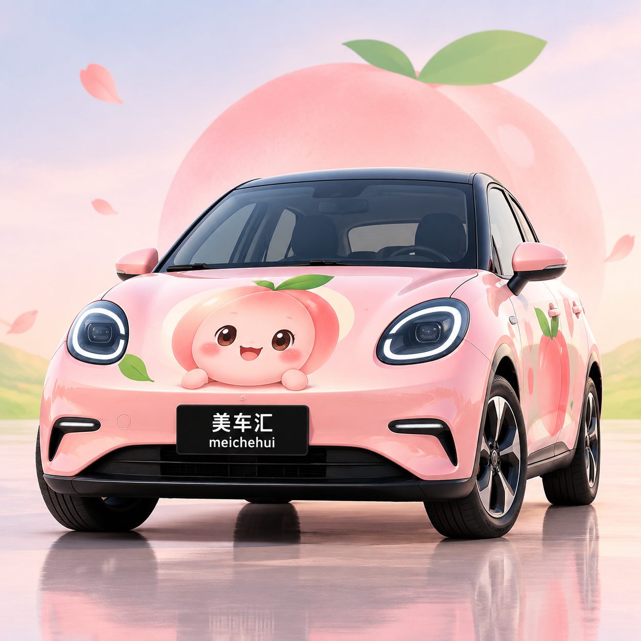 桃子精灵桃桃吉祥物风格