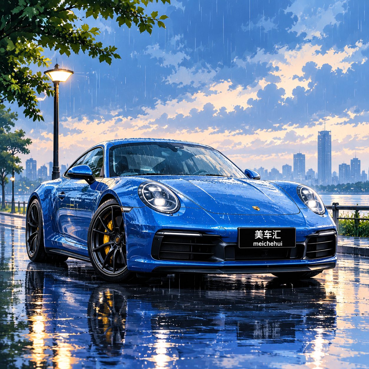 雨天漫步风格